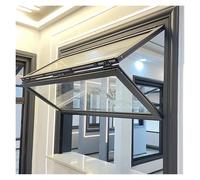 Fenêtres En Aluminium Et Verre Trempé For Food Truck, Fenêtre Pliante À Guillotine Double, Support Jusqu'à 85 Degrés, Résistante À L'eau De Pluie(Schwarz,28x30in(71.1x76.2cm))