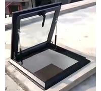 Fenêtres pour Toits, Fenêtre de Sortie de Secours pour Grenier/Sous-sol, en Aluminium,en verre trempé, Puits de Lumière Personnalisable(32x26in/80x65cm)