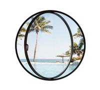 Fenêtres rondes en verre, pivot central à 360°, montage encastré, fenêtres à battants ventilées pour décoration d'intérieur et greniers, idéales pour les sous-sols