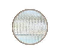 Fenêtres rotatives à 360° en verre - Fenêtres de ventilation en alliage d'aluminium en verre trempé de rechange pour hublot - Blanc B 60 cm - Idéal pour la maison et le bureau