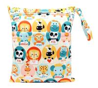 FenFang Sac à Couches Lavables, Sac Couches, Réutilisable Wetbag Sac Etanche Organisateur de Couches de Voyage Accrochable Double Fermeture éclair, Sac Fourre Tout pour Bébé, Gym (Orange)