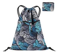 FenFang Sac à Dos Cordon Grand de Sport - Tissu Gym D'école de Serrage pour Fille Garçon - Piscine à Cordelette pour Natation Yoga Voyage Plage Femme Homme Enfants