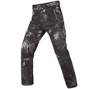 FENG Pantalon Tactique pour Hommes Pantalon de Combat Multicam Pantalon Cargo léger Militaire en Plein air Airsoft Chasse Camo Pantalon （HeiMang,XL）