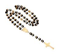 Feng Shui Accessoires pour Filles Collier Chapelet Religieux en Argent Sterling 925 pour Femmes et Hommes - Chapelets catholiques scapulaires Longs Perles Hombre Colliers Pendentif chrétien Cadeau