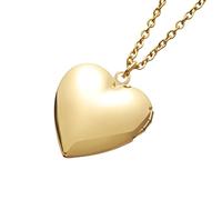 Feng Shui Accessoires pour Filles Collier médaillon Coeur en Argent Sterling 925 pour Femmes, Collier pendentifs Photo en Forme de Coeur Collier Pendentif médaillon, Collier médaillon Photo, Collier