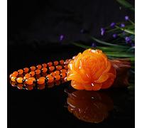 Feng Shui Ambre Richesse Pendentif Collier avec Boucle Harmonie Naturel Authentique Chakra Guérison Reiki Attirer La Richesse Amulette Bonne Fortune Ward Esprits Bonne Chance Collier,A