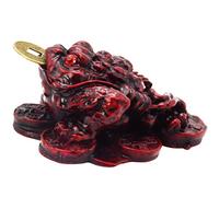 Feng Shui Argent Grenouille Lucky Oriental Chinois Trois Jambes W I Ching Coin Grenouille Crapaud + Bracelet Corde Rouge Grenouille Gratuite D1137