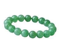 Feng Shui Bracelet de richesse en aventurine verte Perles Reiki Cristal Quartz Bracelet spirituel Chakra Amulette Lucky Ward Off Evil Bracelet Femmes Hommes Filles Cadeaux, cinabre de 8 mm (couleur