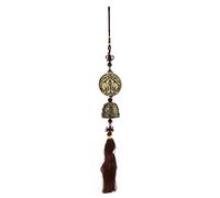 Feng Shui - Carillon à vent en métal - Motif éléphant chinois porte-bonheur