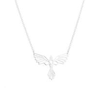 Feng Shui Collier Phoenix Origami Collier géométrique Ailes d'animaux Ornements d'oiseaux Volants