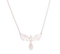 Feng Shui Collier Phoenix Origami Collier géométrique Ailes d'animaux Ornements d'oiseaux Volants