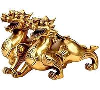 Feng Shui décor Chinois Home Feng Shui Guardian/Piyao Statues Une Paire de purs pour la Maison Le Bureau Meilleur Cadeau de félicitations à la Maison Attire la Richesse la Bonne Chance 421