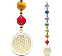 Feng Shui Fleur de vie pendentif doré -- 20 cm