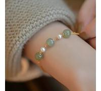 Feng Shui HETIAN JADE RIEN-RIER BRACEAUX EN PERLES FROM EN PERLES DU BRACKRA AMULET LUCKET BRACELET RÉGLABLE BRACET OFF EAVE SPIRITS BRACELET FEMMES APPOSIBLES, Style B Cinnabar (Couleur: Style A)
