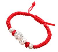 Feng Shui Lucky à Changement de Couleur Reiki Chakra à Cordes Rouges tissé à la Main Éloignez Les Mauvais Esprits Apportez Bonne Chance à la prospérité Cinabre