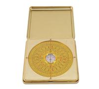 Feng Shui Luo Pan Compass Iron Iron Précision Flip Cover résidentiel Feng Shui pour l'optimisation et la décoration de l'environnement Domestique (L pour la Taille 41-47)