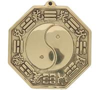 Feng Shui Mirror, 3 Inch Chinese Brass Mirror Bagua Away Evil Spirits For Decoration Ornaments