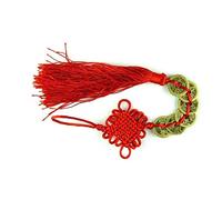 Feng Shui Monnaie avec Noud Chinois Rouge Cuivre Chanceux Pièces Six Empereur Argent Argent Richess Succès