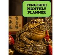 Feng Shui Monthly Planner: Undated Minimalist Simple Calendar Large Spaces Organiser Lucky Toad Edition