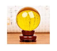 Feng Shui Ornements Boule de Cristal/Boule de Photographie Boule de Cristal Boule de Verre Transparent avec Support de Base Boule de Transfert Chanceuse Boule de Fortune pour la décoration de