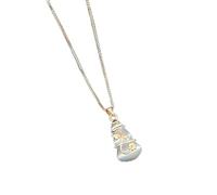Feng Shui Richesse WU Lou Collier Plaqué Or 14 Carats Opale Oeil de Chat Pierre Gourd Collier Guérison Pierre Gourd Bijoux Talisman pour la Prospérité Argent Bonne Chance