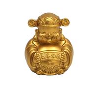 Feng Shui SLFFLS Sculpture en cuivre Dieu Richesse Ornement Petite Statue décor Vintage Statue décoration Ornement pour Salon Chambre Bureau Maison Feng Shui Sculptural
