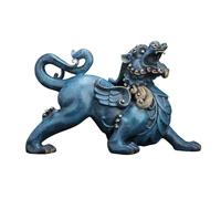 Feng Shui Table Statue Fortune Maison Salon Artisanat rétro Luxe cuivre Feng Shui Ornements de Bureau décoration de Bureau décoration de Bouddha (Couleur: Gauche, Taille: m)