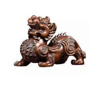 Feng Shui Table Statue Sandalwood Garved Office Office Salon décorations de Bureau Fortune Feng Shui Ornements Bouddha Décoration (Taille: M)