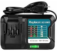 FengBP® DC10WD DC10WA Chargeur de rechange pour Makita 12 V Batterie Decker Chargeur rapide avec écran LED 10,8 V ~ 12 V DC10SB DC10WC 197339-1 197296-9 BL1015 BL1016 BL1021B BL1041B