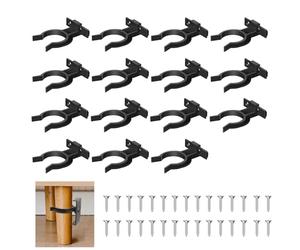 FENGCHUANG 15 Pièces Clips Plinthe Cuisine Fixation Plinthe avec 30 Vis Clips de Meubles Fixation Attache Support de Salle de Bain pour Pieds de Cuisine de 31 mm