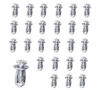 FENGCHUANG 25 Pièces pour Cheville Placo Charge Lourde Cheville Placo Charge Lourde M6 x 25 mm, Chevilless Parpaing Creux, Chevilles Expansion de Métallique pour Plaques de Plâtre Tôle de Fer