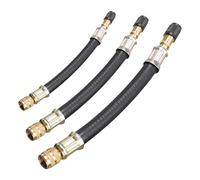 FENGCHUANG 3 Pièces Rallonge Valve Pneu 100m, 150mm, 210mm, Extension Valve Pneu en Caoutchouc, Embout Pompe Velo, pour Voitures Camions Motos Vélos