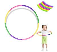 FENGCHUANG 8 pièces Hula Fitness Hoop pour Enfants avec 68cm Ensemble Cerceau Hula Hoop Démontable Couleur 168g Hula Hoops Détachables pour Enfants