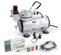 Fengda kit aérographe avec compresseur FD-18-2K - Professionnel Aérographe kit / set - avec compresseur et Aerographe Double Action