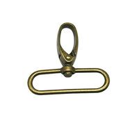 Fenggtonqii Anneau ovale en bronze Diamètre intérieur 5 cm Grand fermoir mousqueton pivotant