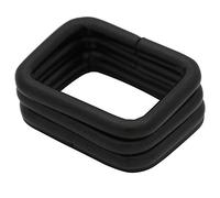 Fenggtonqii Lot de 20 boucles rectangulaires en métal non soudées 2 x 1,5 cm Noir