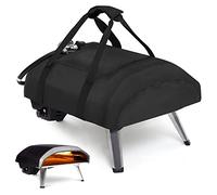 Fenghome Housse de four à pizza pour Ooni Koda 16, étanche 600D, sac de transport en tissu Oxford, fours à pizza avec nouvelle poche supérieure zippée, accessoires pour four à pizza - Noir