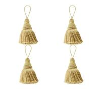 Fenghuangwu Lot de 4 pompons élégants en polyester pour décoration de meubles et décoration d'intérieur (doré)