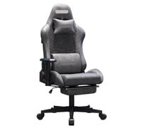 FENGJISUN Chaise De Gamer Chaise Pivotante Chaise De Jeu Vidéo Élévatrice Rotative avec Repose-Pieds Fauteuil Chaise D'ordinateur Chaise De Course pour Bureau(B)