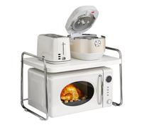 FENGJISUN Étagère de rangement de cuisine pour micro-ondes - Support en acier pour four à micro-ondes - Étagère de boulanger de cuisine - Organisateur de rangement pour imprimante - Support de cuisine