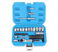 FENGJISUN Jeu de 29 clés à cliquet avec joint universel pour fixation de tuyauterie avec étui et kit d'outils de réparation