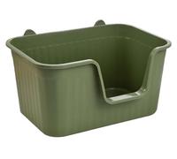 FENGJISUN Litiere pour Chat Bac Litiere pour Chat Bac À Litière pour Animaux De Compagnie À Dessus Ouvert, Anti-éclaboussures, Bac À Litière Durable pour Chats Bac Litiere Chat(Grün,50x38x30.5 cm)