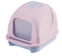 FENGJISUN Litiere pour Chat Bac Litiere pour Chat Tiroir De Bac À Litière pour Chat Entièrement Fermé, Anti-éclaboussures, Portable, avec Pelle pour Chat, pour L'intérieur Bac Litiere Chat(Rosa)