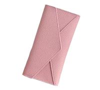 FENGJISUN Portefeuille Porte Monnaie 1 Pièces Portefeuille Femme Dames Portefeuille Long Enveloppe Sac Imprimé Portefeuille en Cuir Pochette Porte-Monnaie(Rosa)