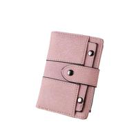 FENGJISUN Portefeuille Porte Monnaie Porte-Cartes Rétro Portefeuille Givré pour Femmes, Porte-Monnaie À Bouton-Pression Court Porte-Monnaie(Rosa)