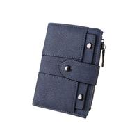 FENGJISUN Portefeuille Porte Monnaie Porte-Cartes Rétro Portefeuille Givré pour Femmes, Porte-Monnaie À Bouton-Pression Court Porte-Monnaie(Blue)