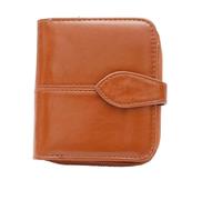 FENGJISUN Portefeuille Porte Monnaie Portefeuille en Cuir PU pour Femmes, Fente Multi-Cartes, Porte-Monnaie Court, Pochette Vintage pour Dames Porte-Monnaie(Bruin)