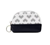 FENGJISUN Portefeuille Porte Monnaie Portefeuille Minimaliste en Cuir pour Femmes, Pochette À Fermeture Éclair, Poche À Monnaie pour Lagies Porte-Monnaie(Black)