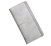 FENGJISUN Portefeuille Porte Monnaie Portefeuille Minimaliste en Cuir PU pour Femmes, Pochette Simple Et Décontractée À Longue Fermeture Éclair Porte-Monnaie(G)