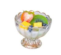 FENGJISUN Simulation Dessert Modèle Crème Glacée Artificielle Simulation Réaliste Pudding Boisson Desserts Réplique Faux Modèle De Salade De Fruits(B)